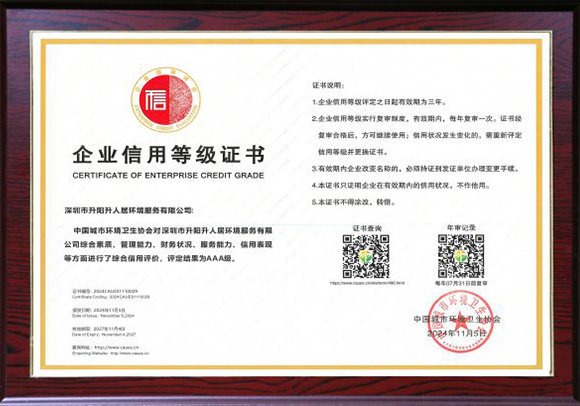 中環(huán)協(xié)信用等級(jí)AAA